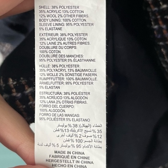 NWT Addition Elle Asymmetric Zip Up Jacket with Collar Size 18 tweed - Picture 3 of 12